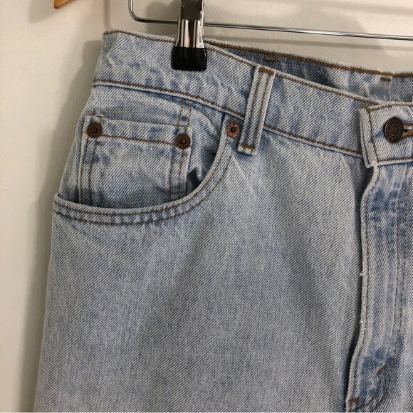 Levis Jeans Womens 30 Light Wash Vintage 551 Relaxed Fit Tapered Leg High Waist - Picture 12 of 15